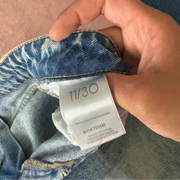 Simple Society Distressed Light Blue Boyfriend Jeans - Picture 8 of 12